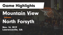 Mountain View  vs North Forsyth  Game Highlights - Nov. 16, 2019