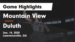 Mountain View  vs Duluth  Game Highlights - Jan. 14, 2020