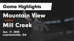 Mountain View  vs Mill Creek  Game Highlights - Jan. 17, 2020