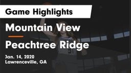 Mountain View  vs Peachtree Ridge  Game Highlights - Jan. 14, 2020