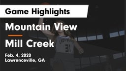 Mountain View  vs Mill Creek  Game Highlights - Feb. 4, 2020