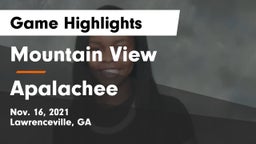 Mountain View  vs Apalachee  Game Highlights - Nov. 16, 2021