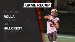 Recap: Rolla  vs. Hillcrest  2015