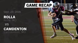 Recap: Rolla  vs. Camdenton  2016