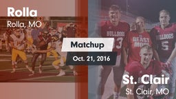 Matchup: Rolla  vs. St. Clair  2016