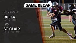 Recap: Rolla  vs. St. Clair  2016