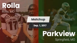 Matchup: Rolla  vs. Parkview  2017