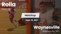 Matchup: Rolla  vs. Waynesville  2017