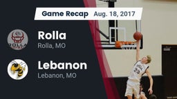 Recap: Rolla  vs. Lebanon  2017