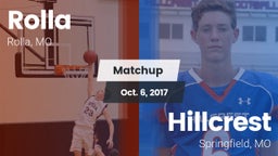Matchup: Rolla  vs. Hillcrest  2017