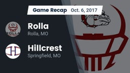 Recap: Rolla  vs. Hillcrest  2017