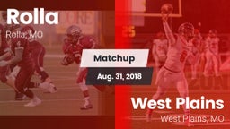 Matchup: Rolla  vs. West Plains  2018