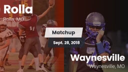 Matchup: Rolla  vs. Waynesville  2018