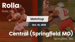 Matchup: Rolla  vs. Central  (Springfield MO) 2018