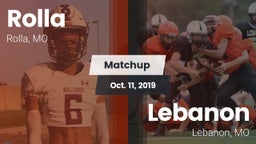 Matchup: Rolla  vs. Lebanon  2019