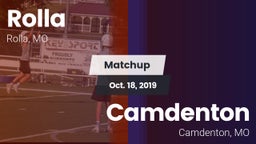 Matchup: Rolla  vs. Camdenton  2019