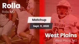 Matchup: Rolla  vs. West Plains  2020