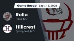 Recap: Rolla  vs. Hillcrest  2020