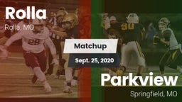 Matchup: Rolla  vs. Parkview  2020