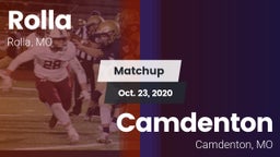 Matchup: Rolla  vs. Camdenton  2020