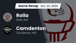Recap: Rolla  vs. Camdenton  2020