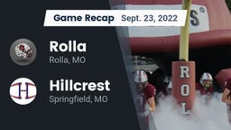 Recap: Rolla  vs. Hillcrest  2022
