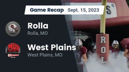 Recap: Rolla  vs. West Plains  2023