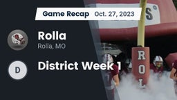 Recap: Rolla  vs. District Week 1 2023