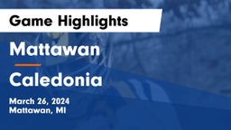 Mattawan  vs Caledonia  Game Highlights - March 26, 2024