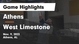 Athens  vs West Limestone  Game Highlights - Nov. 9, 2023