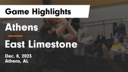 Athens  vs East Limestone  Game Highlights - Dec. 8, 2023