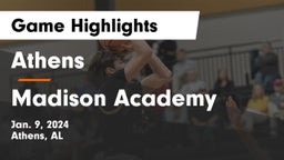 Athens  vs Madison Academy  Game Highlights - Jan. 9, 2024