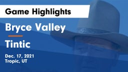 Bryce Valley  vs Tintic Game Highlights - Dec. 17, 2021