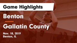 Benton  vs Gallatin County Game Highlights - Nov. 18, 2019