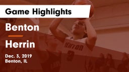Benton  vs Herrin  Game Highlights - Dec. 3, 2019