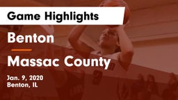 Benton  vs Massac County  Game Highlights - Jan. 9, 2020