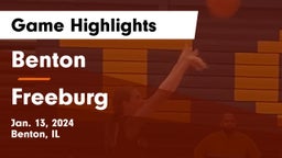 Benton  vs Freeburg  Game Highlights - Jan. 13, 2024