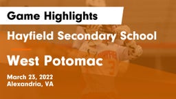 Hayfield Secondary School vs West Potomac  Game Highlights - March 23, 2022