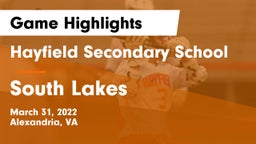 Hayfield Secondary School vs South Lakes  Game Highlights - March 31, 2022