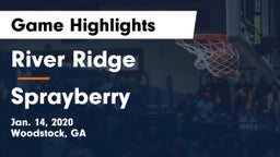 River Ridge  vs Sprayberry  Game Highlights - Jan. 14, 2020