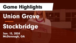 Union Grove  vs Stockbridge  Game Highlights - Jan. 13, 2024