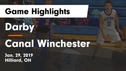 Darby  vs Canal Winchester  Game Highlights - Jan. 29, 2019