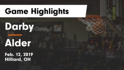 Darby  vs Alder  Game Highlights - Feb. 12, 2019