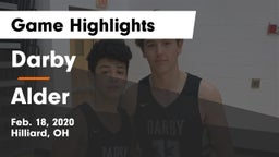Darby  vs Alder  Game Highlights - Feb. 18, 2020