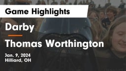 Darby  vs Thomas Worthington  Game Highlights - Jan. 9, 2024