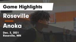 Roseville  vs Anoka  Game Highlights - Dec. 3, 2021