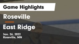 Roseville  vs East Ridge  Game Highlights - Jan. 26, 2022