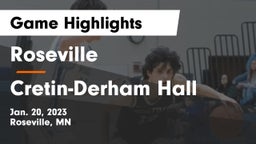 Roseville  vs Cretin-Derham Hall  Game Highlights - Jan. 20, 2023