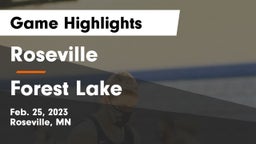 Roseville  vs Forest Lake  Game Highlights - Feb. 25, 2023