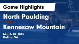 North Paulding  vs Kennesaw Mountain  Game Highlights - March 20, 2023